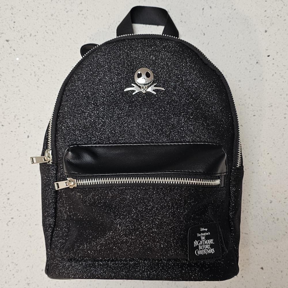 NWOT - Bioworld Nightmare Before Christmas Jack Shimmer Glitter Backpack